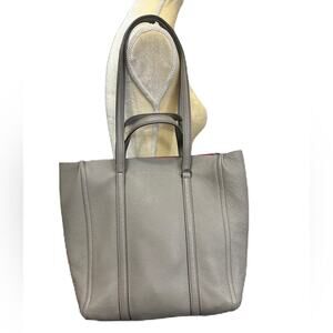 EUC Auth MARC JACOBS The Tag Tote M0014489 Beige Leather Shoulder Bag MSRP$395